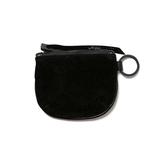 COW LEATHER ROUND POUCH S