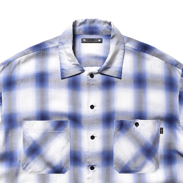 Rayon Ombre Check Loose Work SH
