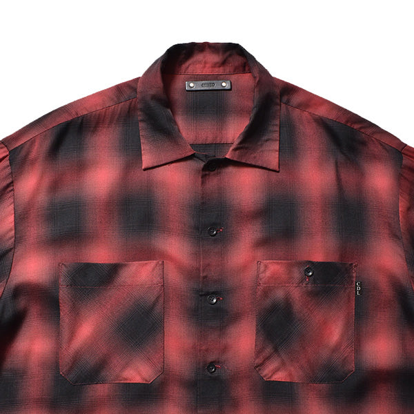 Rayon Ombre Check Loose Work SH
