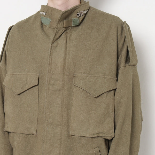 SILK TWILL MILITARY BLOUSON