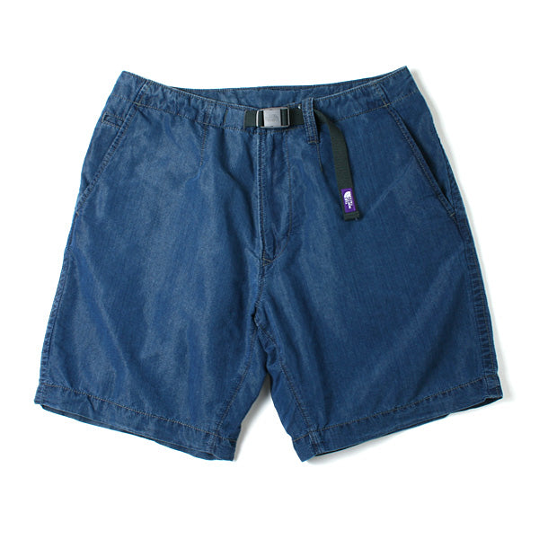 Indigo Typewriter Cloth Mountain Wind Shorts