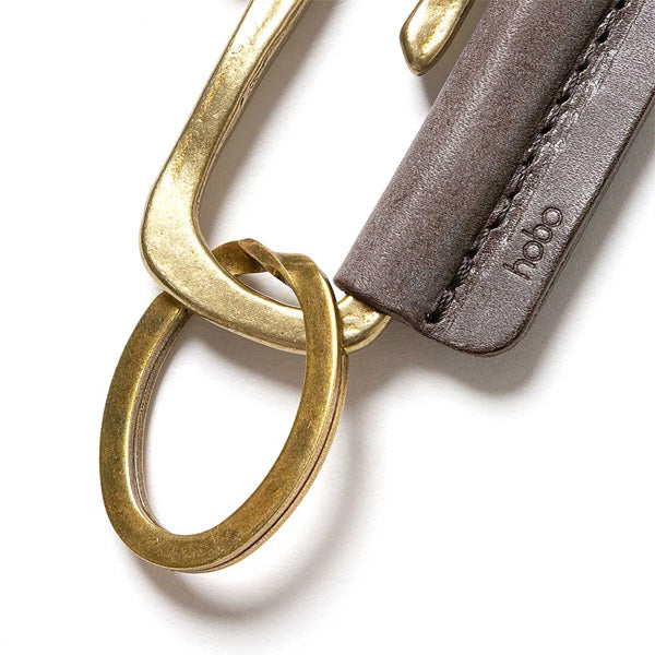 BIG CLIP KEY RING BRASS