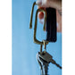 BIG CLIP KEY RING BRASS