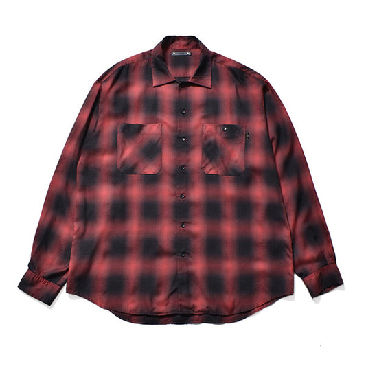 Rayon Ombre Check Loose Work SH