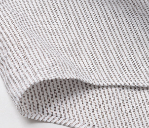 WIDE SHIRT SS ORGANIC COTTON OXFORD STRIPE