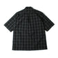 OPEN COLLAR SHIRTS S/S ORGANIC COTTON WINDOWPANE