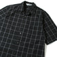 OPEN COLLAR SHIRTS S/S ORGANIC COTTON WINDOWPANE