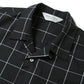 OPEN COLLAR SHIRTS S/S ORGANIC COTTON WINDOWPANE