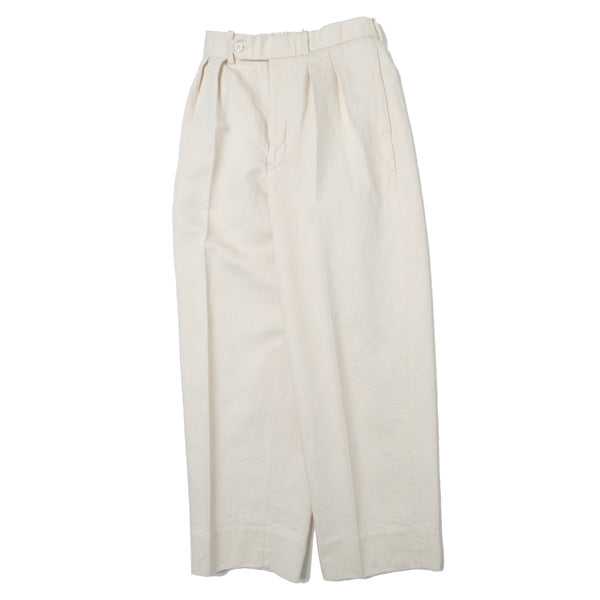 DOUBLE PLEATED TROUSERS HEMP ORGANIC COTTON DRILL