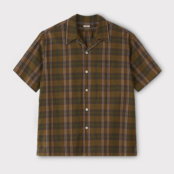 MADRAS BACK GATHERING SS SHIRT