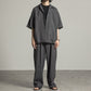 OPEN COLLAR SHIRT SILK LINEN