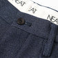 PLASTIC DENIM CARGO SHORTS