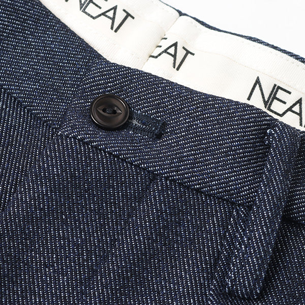 PLASTIC DENIM CARGO SHORTS