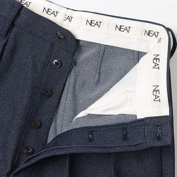 PLASTIC DENIM CARGO SHORTS