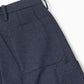 PLASTIC DENIM CARGO SHORTS