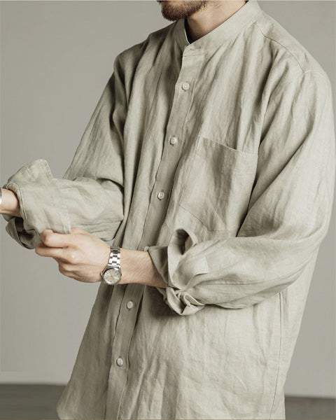 W COLLAR SHIRT HEMP