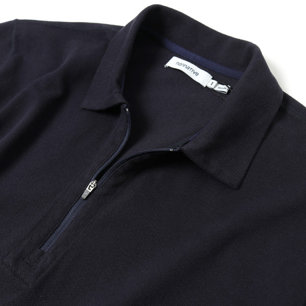 CLIMBER HALF ZIP POLO S/S TEE COTTON PIQUE