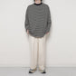 PLEATED WIDE TROUSERS ORGANIC COTTON TWILL