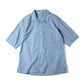 OPEN COLLAR SHIRTS S/S ORGANIC COTTON CHAMBRAY