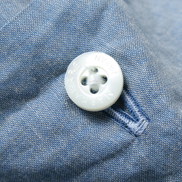 OPEN COLLAR SHIRTS S/S ORGANIC COTTON CHAMBRAY