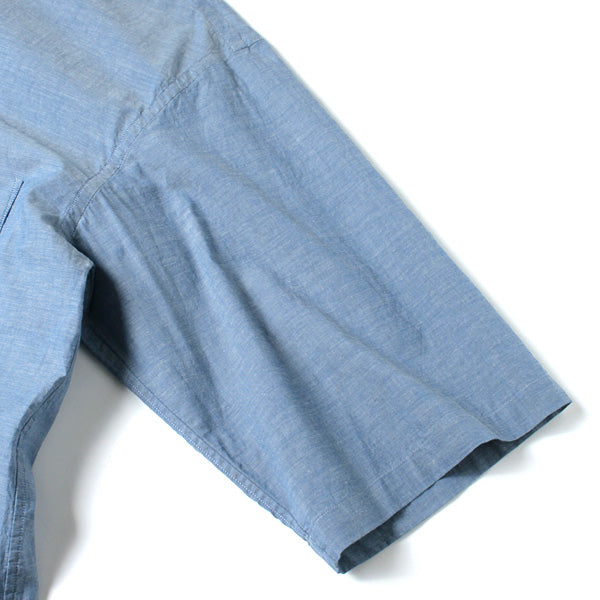 OPEN COLLAR SHIRTS S/S ORGANIC COTTON CHAMBRAY