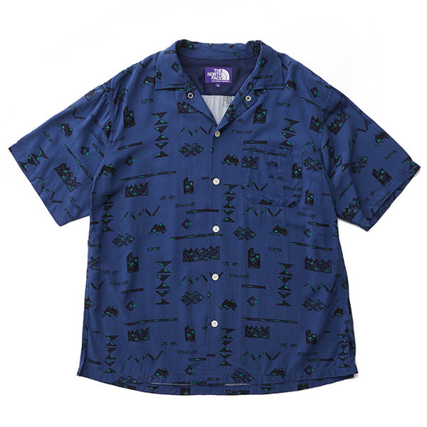 Geometric Print H/S Shirt