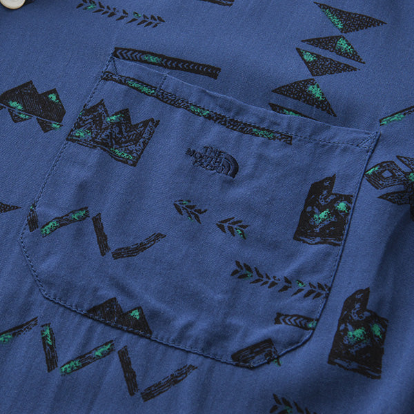 Geometric Print H/S Shirt