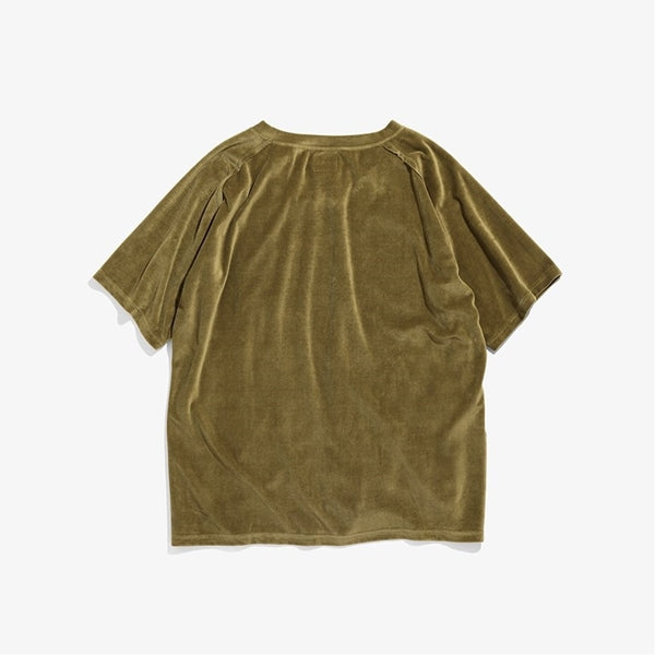 S/S U Neck Tee - C/Pe Velour