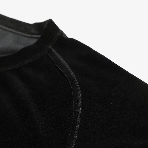 S/S U Neck Tee - C/Pe Velour