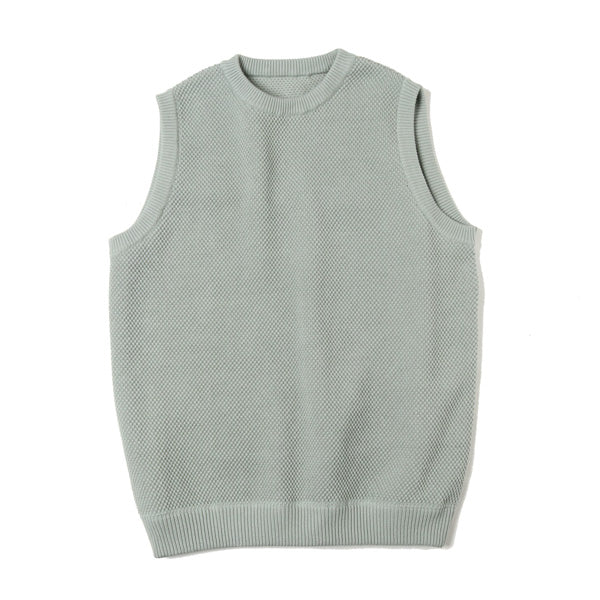 moss stitch vest