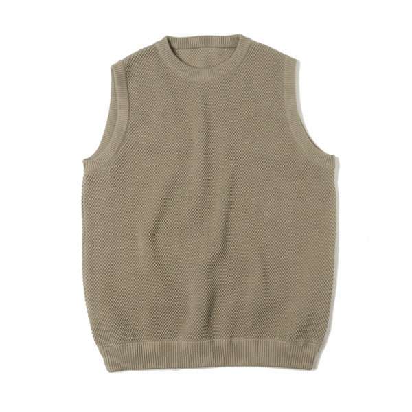 moss stitch vest