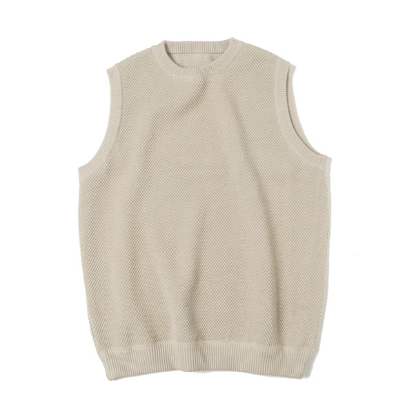 moss stitch vest
