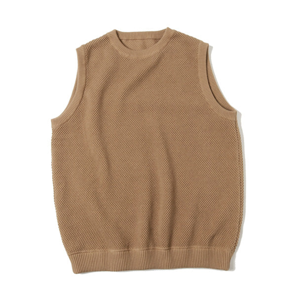 moss stitch vest