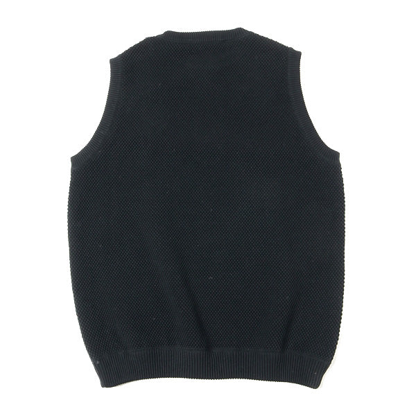 moss stitch vest