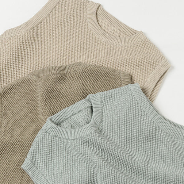 moss stitch vest