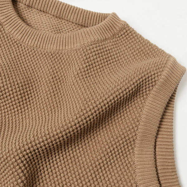 moss stitch vest