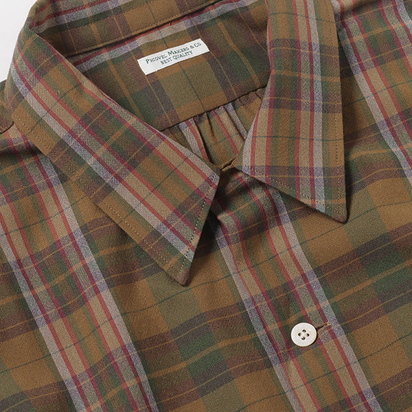 MADRAS BACK GATHERING SS SHIRT