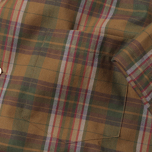 MADRAS BACK GATHERING SS SHIRT