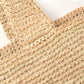 raffia knitting name tote