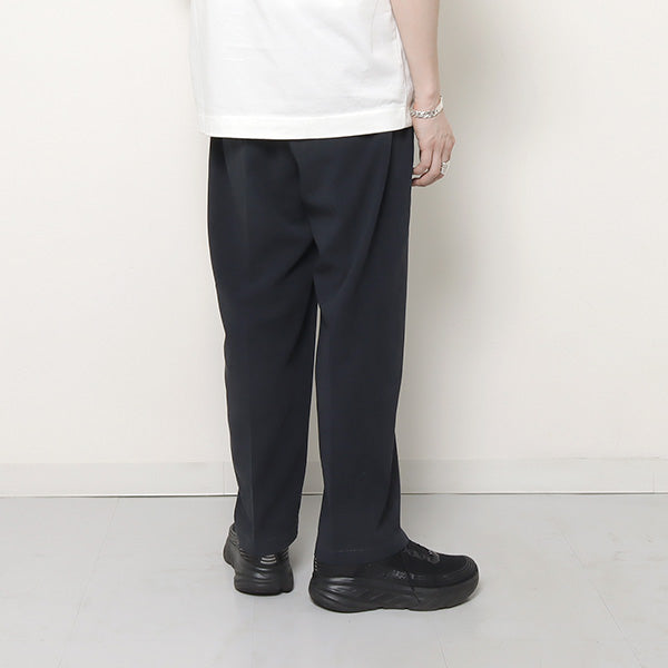 Two-tuck Wide Tapered Pants(強撚ツイル左上がり)