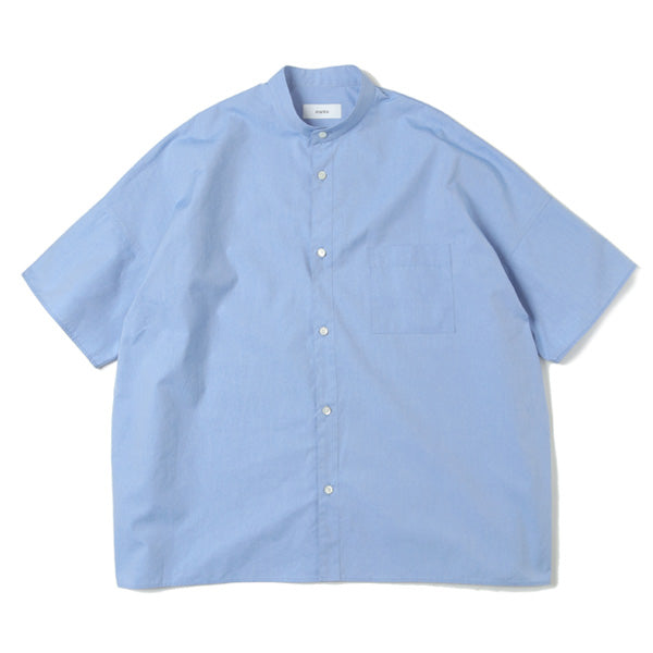 WIDE FIT BAND COLLAR SHIRT