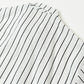 OPEN COLLAR SHIRTS ORGANIC LINEN PRINTED STRIPE