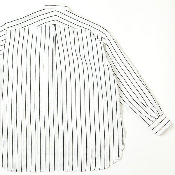 COMFORT FIT SHIRTS ORGANIC LINEN PRINTED STRIPE