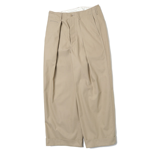 41 KHAKI WIDE ORGANIC COTTON DRY TWILL