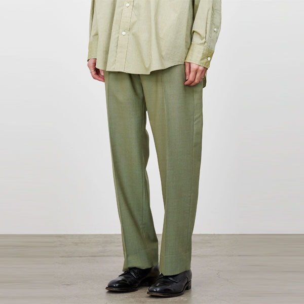 FLAT FRONT TROUSERS ORGANIC WOOL TROPICAL