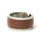BRASS RING SHRINK LEATHER