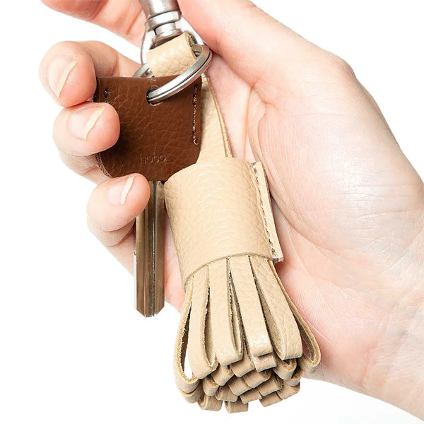 TASSEL KEY RING SHRINK LEATHER