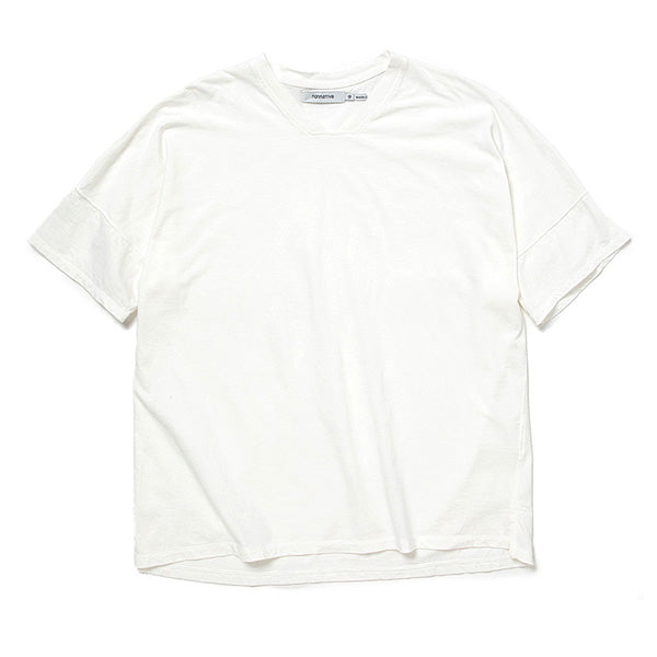 CLERK V NECK S/S TEE COTTON JERSEY OVERDYED VW