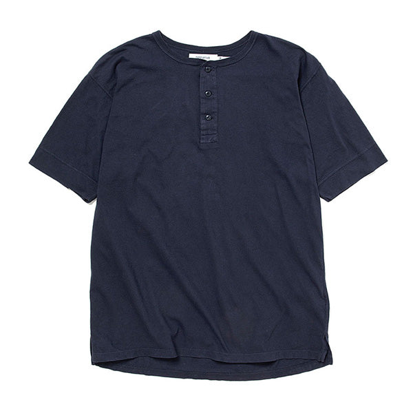 DWL HENLEY NECK S/S TEE COTTON JERSEY OVERDYED VW