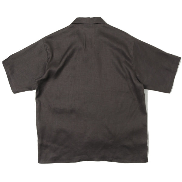 OPEN COLLAR SHIRT HEMP SHIRTING